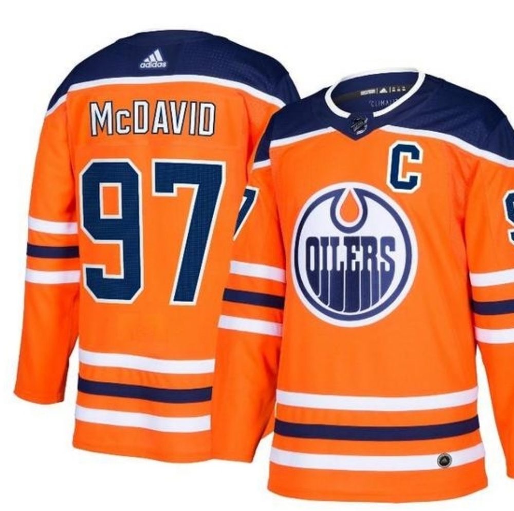 Authentic Adidas Oilers McDavid Jersey 52 L Large - Picture 9 of 10